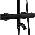 Du&scaron;ikomplekt termostaadiga Rea Lungo Black Metallic