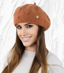 Kamea naiste barett LINDA*03, camel/rudy, Universaalne
