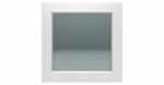 Kinnine PVC aken 500x530 Arutech, valge/valge