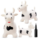 H&uuml;ppeloom Bull koos pumbaga, valge Sun Baby
