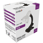 Avide laualamp Clip E27, valge