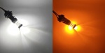 LED-pirn W21/5W, 7443 12V CANBUS valge-oranž 1400lm, 1 tk.