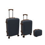 Kohvrikomplekt Voyager, must