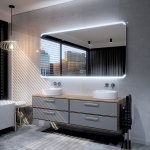 Peegel LED-valgustusega Vannituppa, Magamistuppa, Elutuppa - Assen - 180 cm, 60 cm, LED Veidrodis Modelis - Assen 180 cm x 60 cm