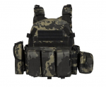 MILITAARNE TACTICAL VEST 600D MOLLE LOADERS Black Camo
