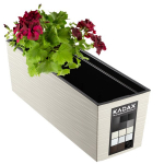 Lillepoti r&otilde;dukast + siset&uuml;kk 19x56cm Kreem