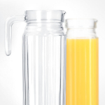 Mahukas klaaskann jookide, vee, mahla jaoks, 1,1L