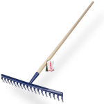 Karastatud metallist reha 18 hambaga k&auml;epidemega