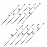 Orhidee lilletaimede tugi 10tk 50cm