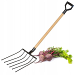 Viilkahvel peedi jaoks, kartul, 6 hammast, metall, tahke, 132,5 cm