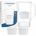Wessper D1 SOLID 3.3l valge veefilterkannu + 3x aquamax filter