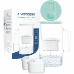 Wessper Aquamax 3.3l filtrikann - LED loendur + 3x veefilter