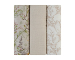 Musliinist m&auml;hkimislinad KikkaBoo Secret Garden Beige, 75x75 cm, 3 tk.