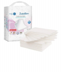 Akuku SENSITIVE &uuml;hekordsed h&uuml;gieenilised aluslinad 60x90 cm, 10 tk