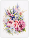 Tikkimiskomplekt Magic Needle Bouquet with Peonies 210-310