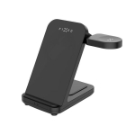 Juhtmevaba laadija 3-in-1 fikseeritud Qi 15W+5W+2.5W must