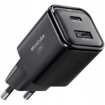 INNOSTYLE KIIRLAADIJA CUBE USB-C 35W USB TYPE C GAN II SAMSUNG LED-TELEFONIDELE
