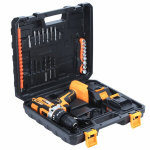Akutrell 12V ACU UDAR 2x 2Ah Li-Ion KOMPLEKTS XXL 24PCS BLACK