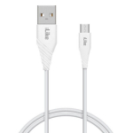 iLike ICM01 Vastupidav TPE USB Micro USB Universaalne Laadija ja Andmekaabel 1m Valge
