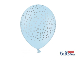 &Otilde;hupallid 30 cm Dots Pastel Baby, sinine, 6 tk.