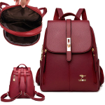 Elegantne naiste kunstnahast seljakott mitme lahtriga LIVMAN WS008-2