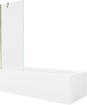Vann Mexen Vega koos viimistluse ja klaasist seinaga, 160x70 cm + 70 cm