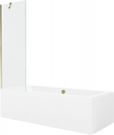Vann Mexen Cube koos viimistluse ja klaasist seinaga, 170x80 cm + 60 cm