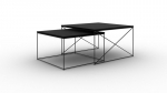2 kohvilaua komplekti ADRK Furniture Licco, must
