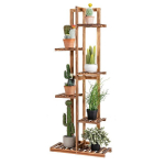 Costway lilleriiul 6-korruseline puidust taimealus, 50 x 21 x 124 cm, pruun