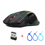 RGB m&auml;ngurihiir, juhtmevaba, 7 v&auml;rvi + kaablisidemed 3 tk.