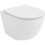 Mexen Lena Rimless WC-pott aeglaselt sulguva &otilde;hukese istmega, duroplast, valge - 30220400