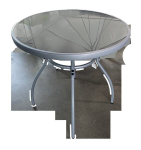 Klaaspinnaga laud 75x75x70cm