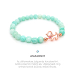 K&auml;ev&otilde;ru amasoniit ja kutsikas (rose gold)