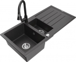 Graniidist k&ouml;&ouml;givalamu Mexen Andres segisti ja sifooniga, Black granite/Black