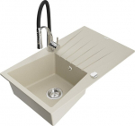 Graniidist k&ouml;&ouml;givalamu Mexen Cesar segisti ja sifooniga, Beige/Black/Chrome