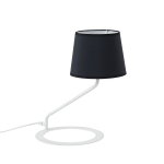 Laualamp SHADE LAMP - varju must jalg valge