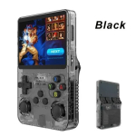 M&auml;ngukonsool R36S retro pihuarvuti videom&auml;ngukonsool 64 GB m&auml;ngu 3,5-tolli, Juoda