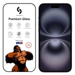 S&uuml;dis Corning Gorilla Ultra Tugev 3D Klaas Apple iPhone 16 Plus Mustad &auml;&auml;rised