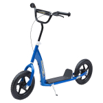 Laste t&otilde;ukeratas tagumise piduriga, Kickscooter 12-tolline T&otilde;ukeratas Roller Scooter Cityroller lastele, k&otilde;rgusreguleeritav, teras, EVA, sinine, 120 x 52 x 80-88 cm