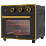 Miniahi Mini-ahi, 20 L, &otilde;livaba praadimine, grillimine, k&uuml;psetamine, p&ouml;&ouml;rd&otilde;hk, 90-230&deg;C, taimer, 1400W, must+kuld