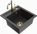 Graniidist k&ouml;&ouml;givalamu Mexen Vito segisti ja sifooniga, Black granite+Gold