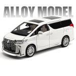1/18 Alphard MPV sulamist automudel survevalu metallist m&auml;nguasjas&otilde;idukid automudelite simulatsiooni heli- ja valguskogumik kingitus lastele