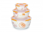 Kaantega kausside komplekt Oursson BS2981RD/OR Orange, 3-osaline