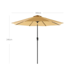 P&auml;ikesevari &Oslash; 300 cm taupe