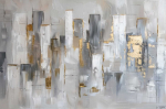 Dekoratiivne seinamaaling elutuppa Kuldne ja hall Glamour 240x360