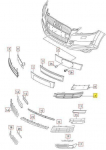 AUDI Q7 2007-2009 Esikaitseresti must vasakpoolne 4L080768101C Ehtne 4L080768101C