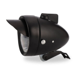 Jalgrattaosad Jalgratta retro eesmine udutuli Vastupidav LED metallist kroom vintage esilatern Led vintage esituli Jalgrattatarvikud, Juoda lempa