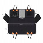 Koera auto matt suur istme polsterdus kate oranž