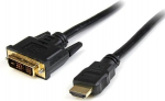 HDMI kaabel DVI-D - STARTECH - 5m - Varjestatud - Must
