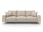 Kolmekohaline diivan Mazzini Sofas Madara 237 cm, beež v&auml;rv